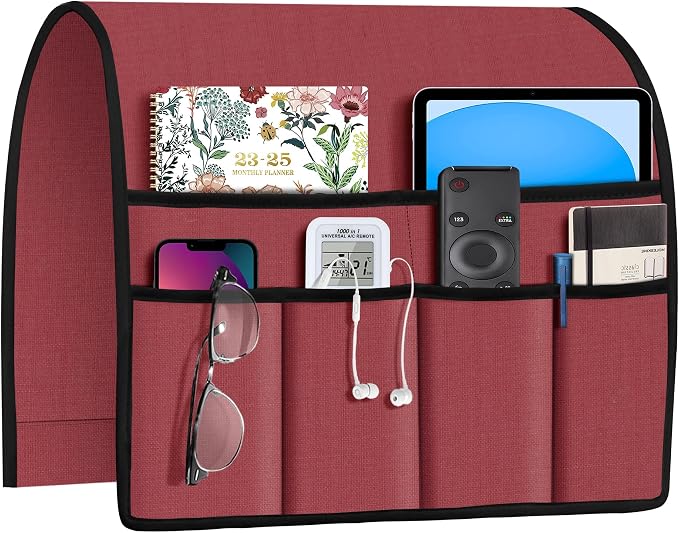 Joywell Armrest Organizer Remote Holder, Spiced Coral | by Joywell