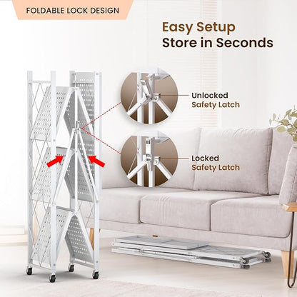 Our Modern Space 4-Tier Foldable Storage Shelf - Image 4