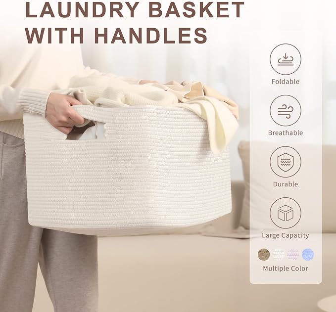 72L Large Baby Girls Laundry Basket - Image 4
