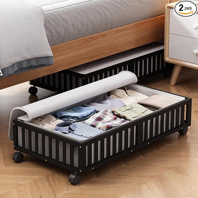 Bamboo Under Bed Storage Containers by MHXWSXPN