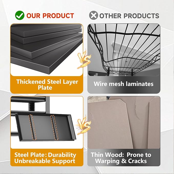 Garage Shelving, 2-in-1 Adjustable Storage Shelves - Image 3