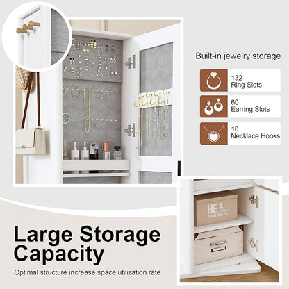Montary 360° Rotating Makeup & Jewelry Cabinet - Image 7