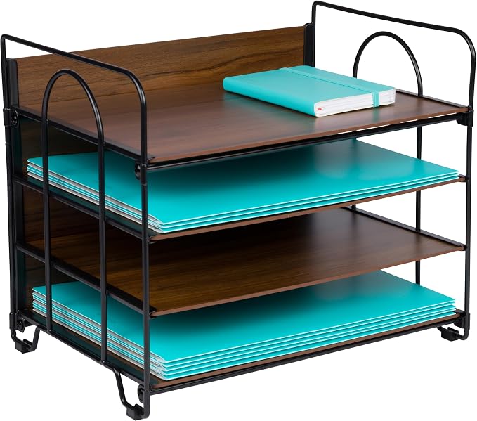 4-Tier Office Organizer, Desk File Organizer by DasherProducts