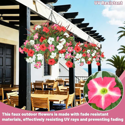 Artificial Flowers Hanging Baskets - Image 6