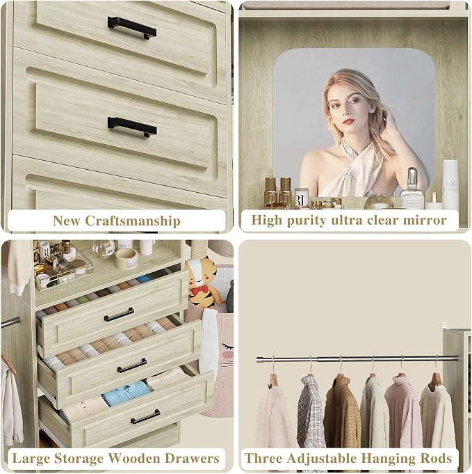 Unikito 48" W - 96” W Closet System - Image 3