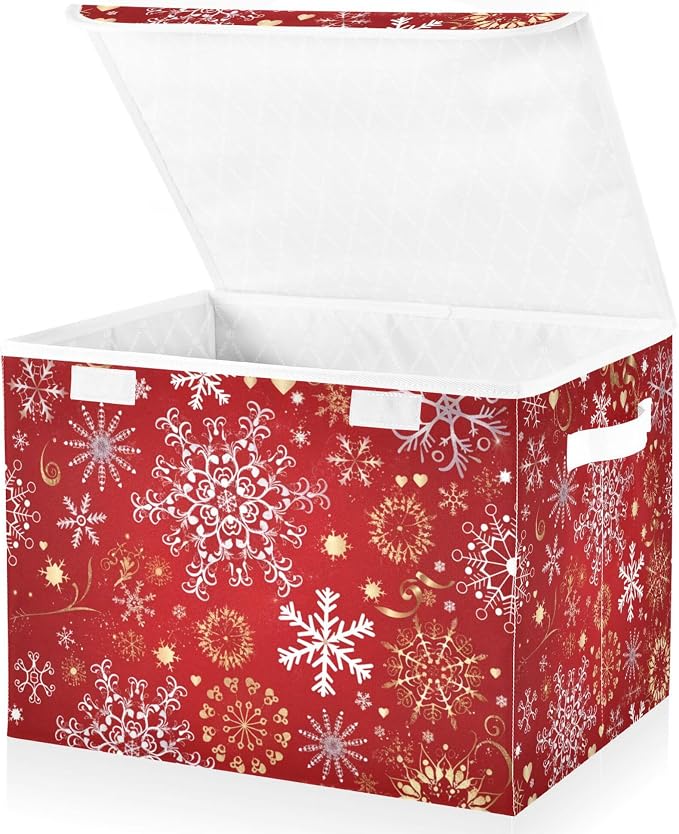 Christmas Snowflakes Storage Bins - Image 2