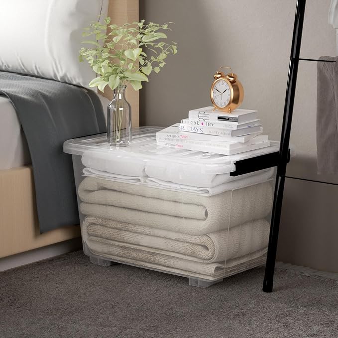 Cetomo 40Qt*6 Plastic Storage Bins, Storage Box, 6 Pack, Organizing Container - Image 5