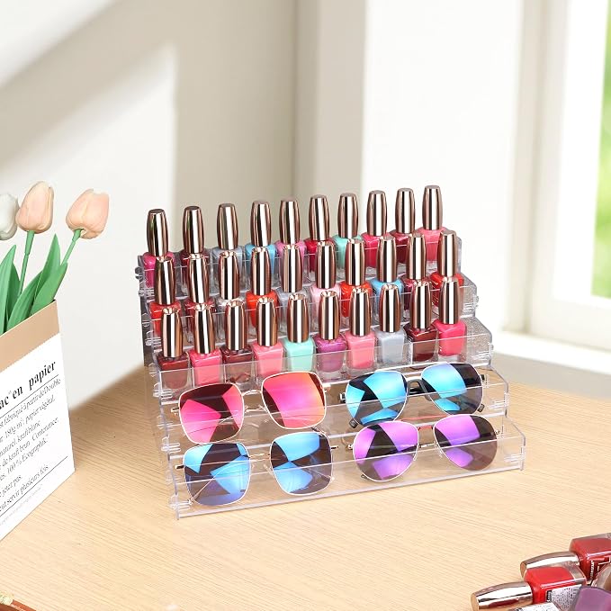 Sunglass Organizer Easy Snap-on Assembly, Acrylic Sticker Display Stand - Image 6