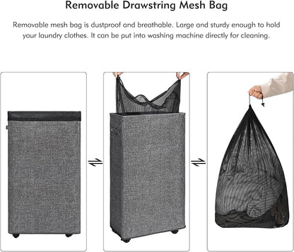 DOKEHOM 29-Inches Enlarged Slim Laundry Basket - Image 8