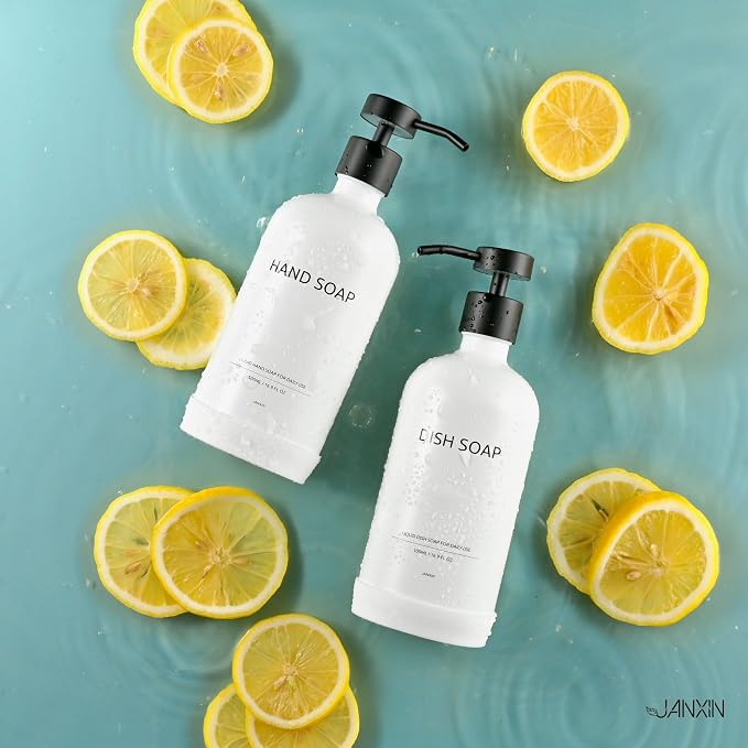 Glass Kitchen Soap Dispenser Set - Image 7