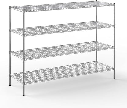 24" Deep x 72" Wide x 54" Height Wire Shelving Kit | 4-Tier | NSF Commercial by Regal+Altair