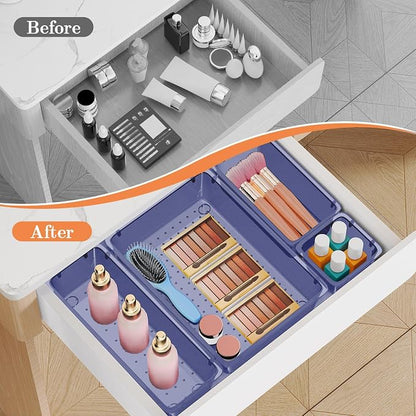 25 PCS Plastic Drawer Organizer Set, 4-Size Versatile Organizer Trays & storage - Image 4