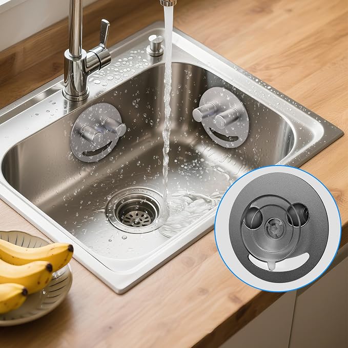 Smiley face sponge holder, kitchen Sink Caddy Organizer - Image 7