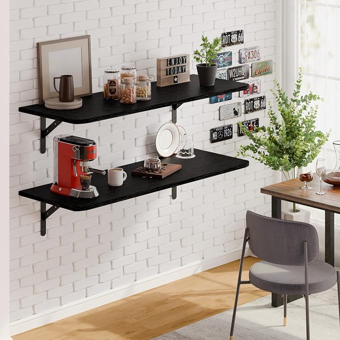 Dogsky 2-Pack Garage Storage Shelving Wall Mounted, 4x2Ft Heavy Duty Wood - Image 2