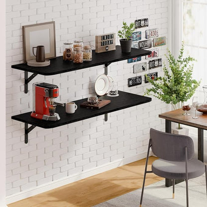 Dogsky 2-Pack Garage Storage Shelving Wall Mounted, 4x2Ft Heavy Duty Wood - Image 2