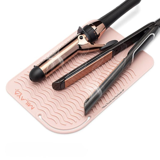 Vanity Accessories Heat Resistant Mat – Silicone Flat Iron & Curling Iron Holder by Unknown