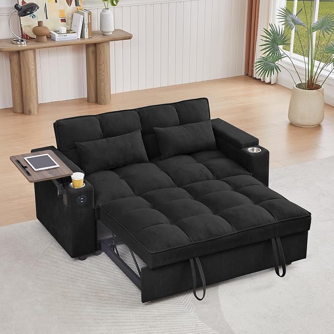 hansones 65'' 3-in-1 Folding Convertible Sofa Bed, Pullout Sofa, Modern - Image 3