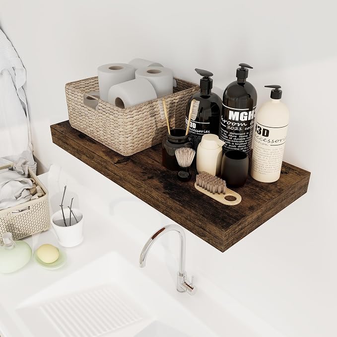 12 Inch Deep Floating Shelves, 24 x 12 Floating Shelf - Image 2