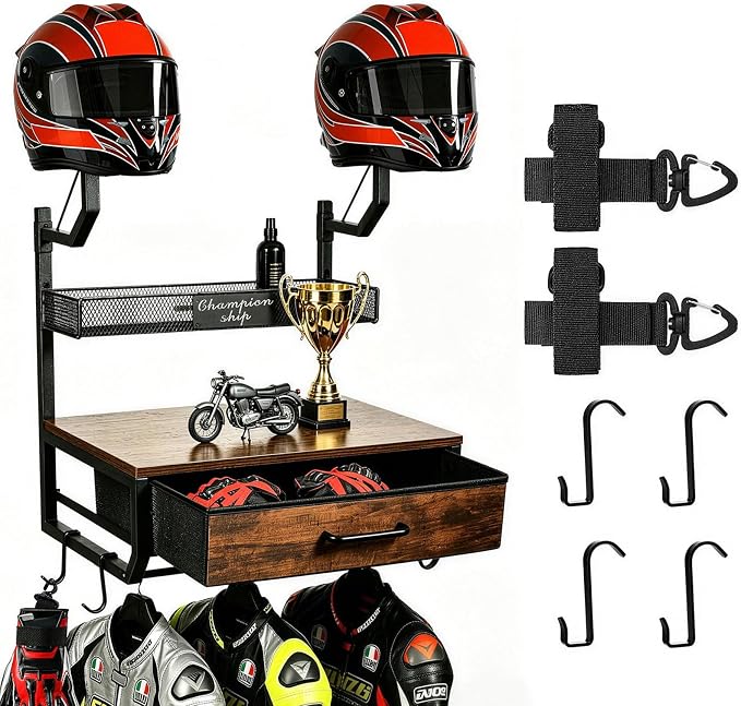 Motorcycle Helmet Holder Wall Mounted by OYMVEKIK
