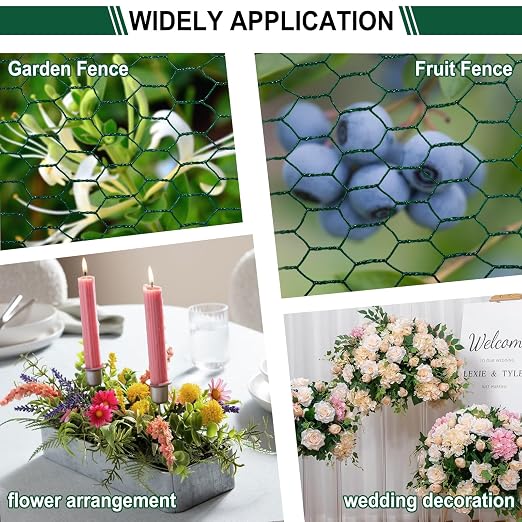 Floral Wire Netting, 4 x 394 Inch Flower Mesh Netting, Chicken Wire - Image 4