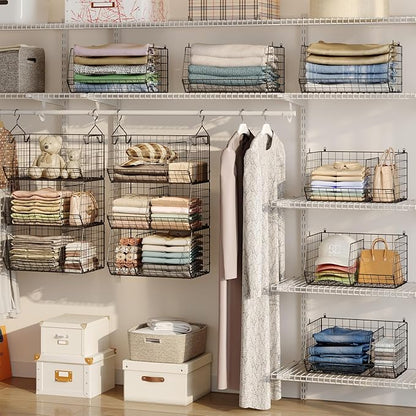 Jautokerdar 3 Tier Closet Hanging Shelves - Image 2