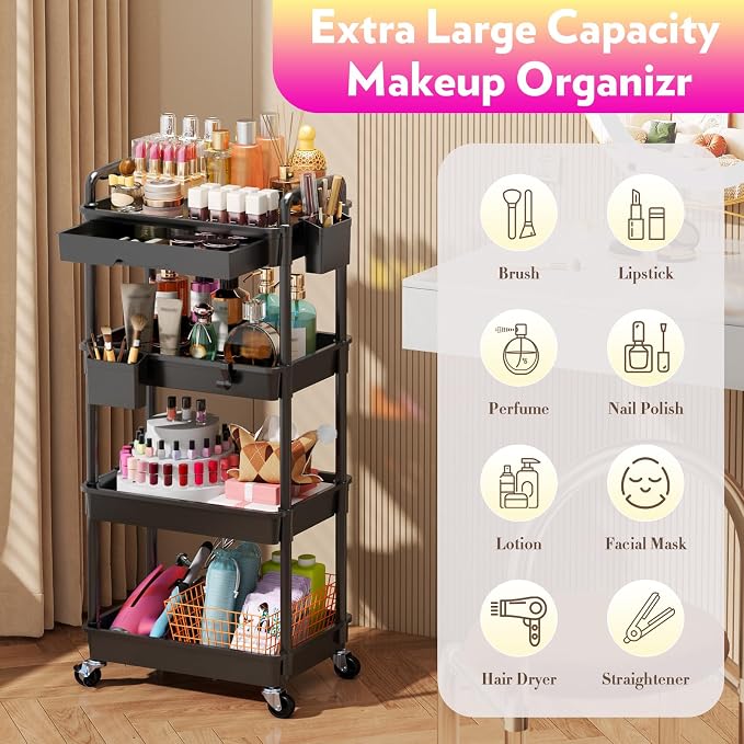 SUNALLY Makeup Cart Organizer - Image 4