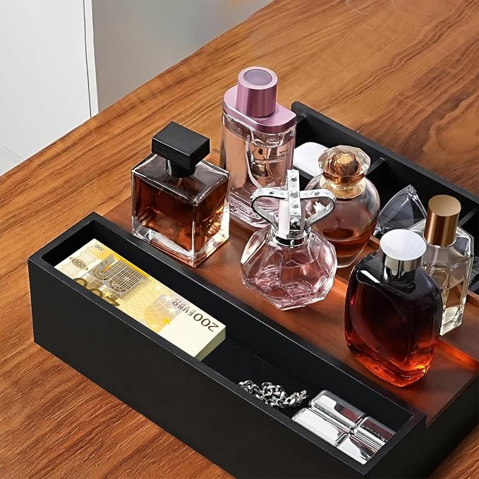 3 Tier Wood Perfume Display Stand | Perfume Organizer Shelf - Image 7