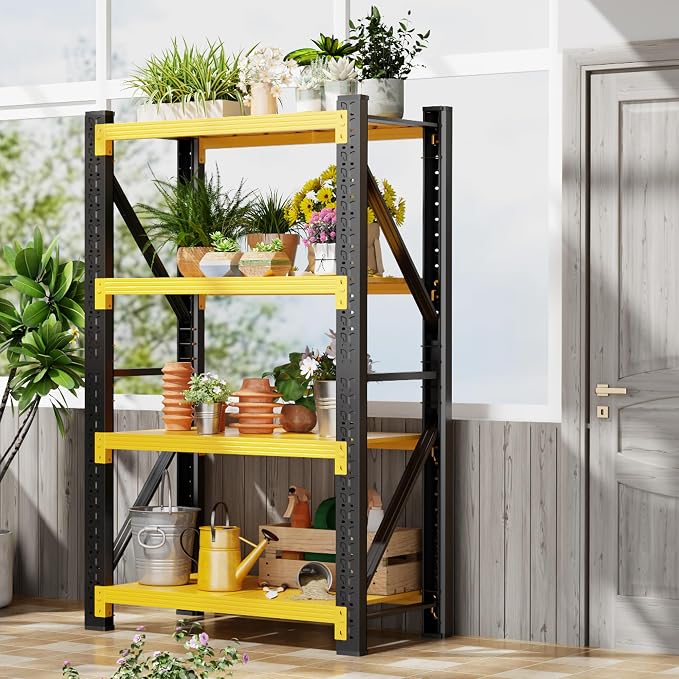3000LBS Garage Shelving 32" W Garage Shelving Heavy Duty 4-Tier Metal Storage - Image 7