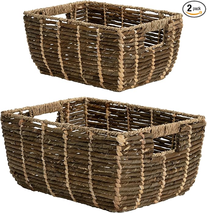 StorageWorks Wicker Baskets for Decor, Decorative Storage Basket by StorageWorks