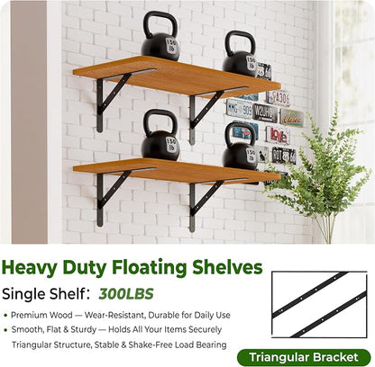 Dogsky 2-Pack Garage Storage Shelving Wall Mounted, 3x2Ft Heavy Duty Wood - Image 5