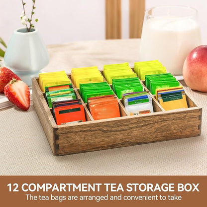 KIRIGEN Wooden Tea Bag Organizer - Image 4