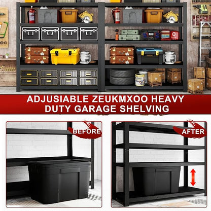 84" H Garage Shelving, Storage Shelves 3050LBS Heavy Duty Storage Shelves - Image 5