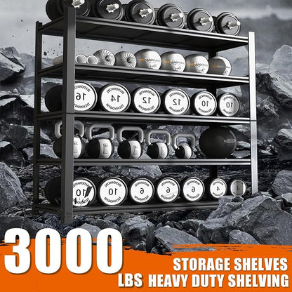 60" W Garage Shelving Heavy Duty Metal Shelving 3000LBS Storage Shelves - Image 4