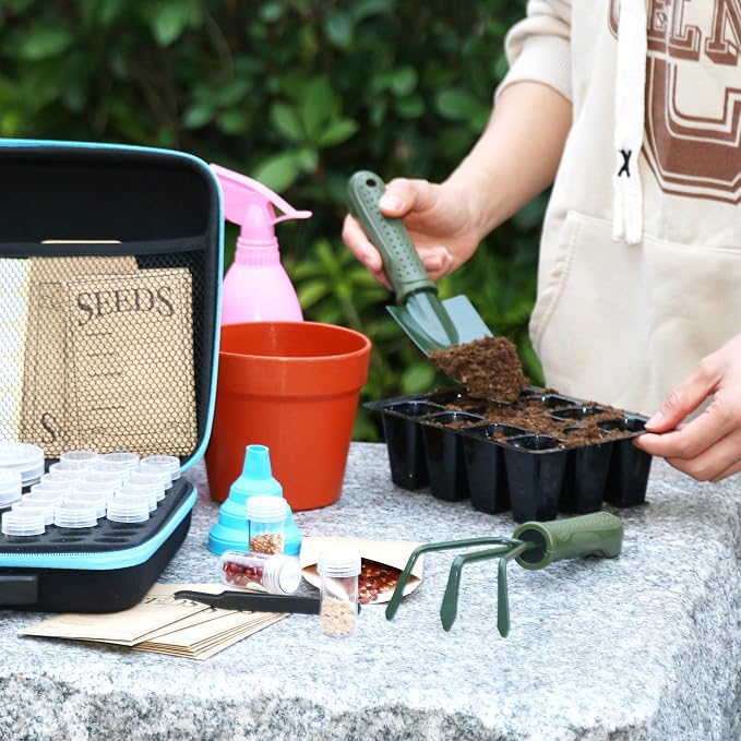 140 Slots Seed Storage Organizer, Garden Saving kit Seed Organizer - Image 6