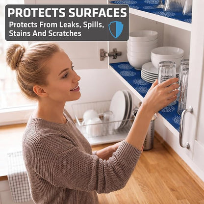 Drymate Premium Luxury Shelf & Drawer Liner, Thick Cushioned Fabric, - Image 2
