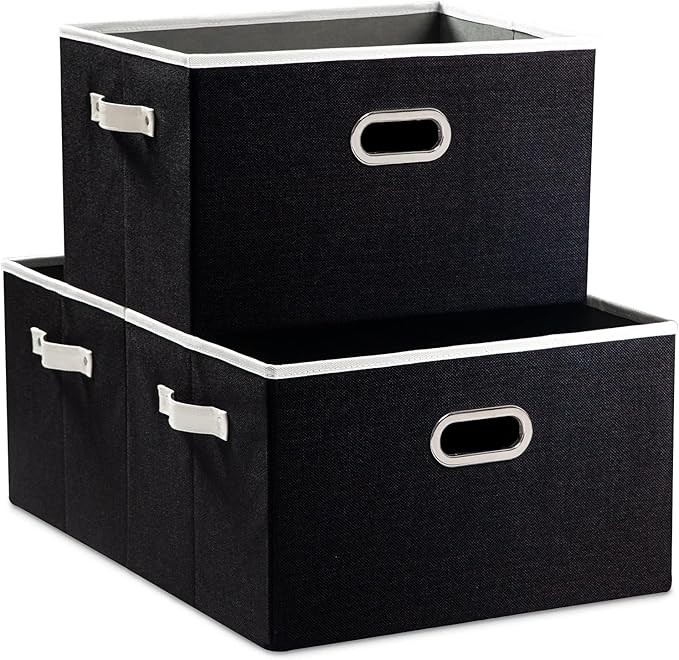 PRANDOM Larger Collapsible Storage Bins by Prandom