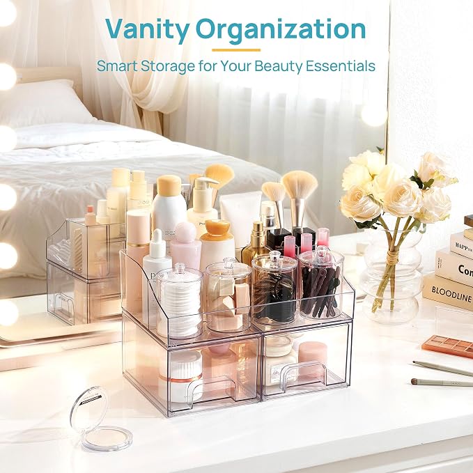 Vtopmart 7 PCS Bathroom Countertop Organizer, 1 Divided Tray - Image 6