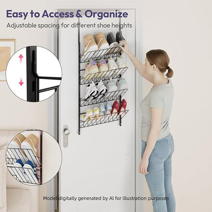 SWTYMIKI Over the Door Shoe Organizer - Image 4