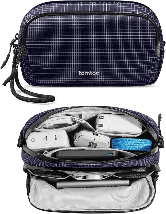 tomtoc Electronic Organizer Travel Case Performance, Water Resistant Dual by tomtoc