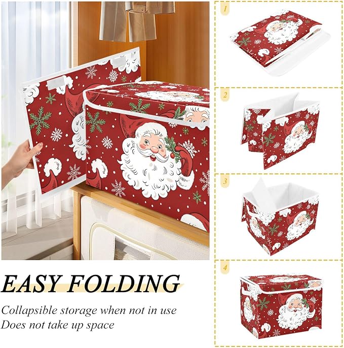 Christmas Santa Claus Storage Bins - Image 4