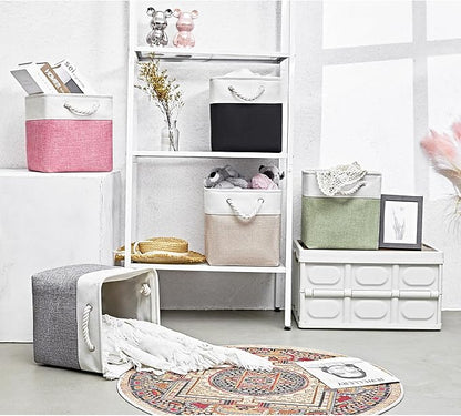Cube Storage Bins, Collapsible Fabric Storage Cubes Bins, 11 Inch Cube Storage - Image 9