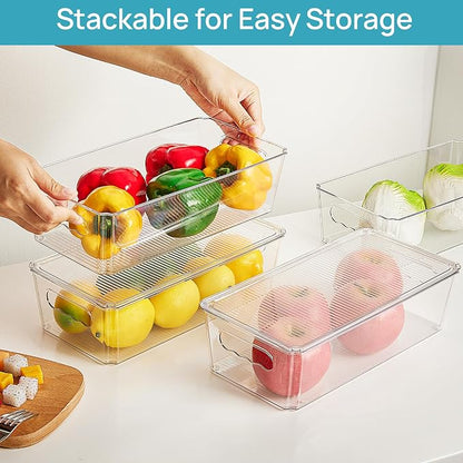 Vtopmart 8pcs Clear Organizers and Storage Bins - Image 5