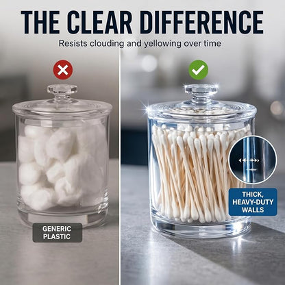 ForPro Clear Acrylic Apothecary Jars - Image 5