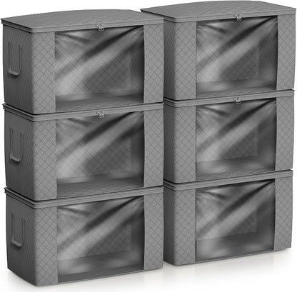Sorbus Foldable Storage Bag Organizers, Large Clear Window & Carry Handles - Image 7