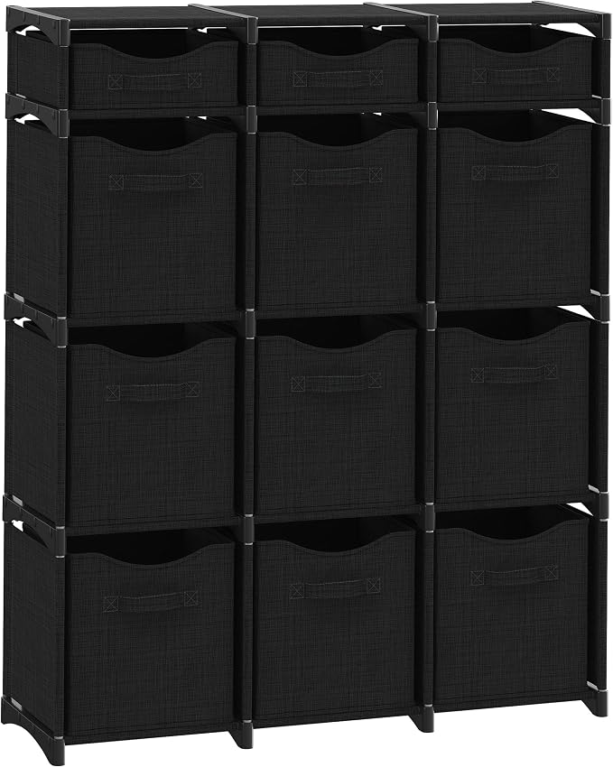 12 Cube Closet Organizers And Storage | Includes All Storage Cube Bins | Easy by Neaterize