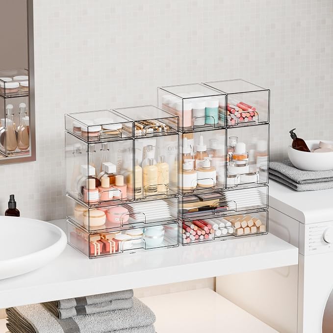 7.5" High Stackable Storage Bins, 2 Pack Bottle Station and Baby Bottle Storage - Image 7
