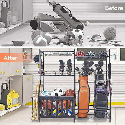 WALMANN Garage Sports Equipment Organizer, Golf Bag Stand - Image 7