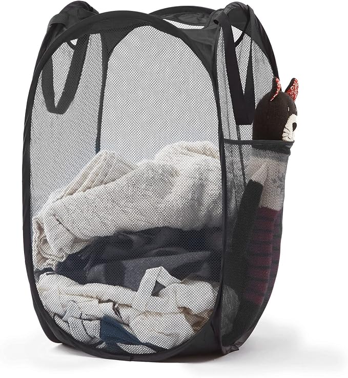 TECHMILLY Upgraded 105L Collapsible Mesh Pop Up Laundry Hamper - Image 8