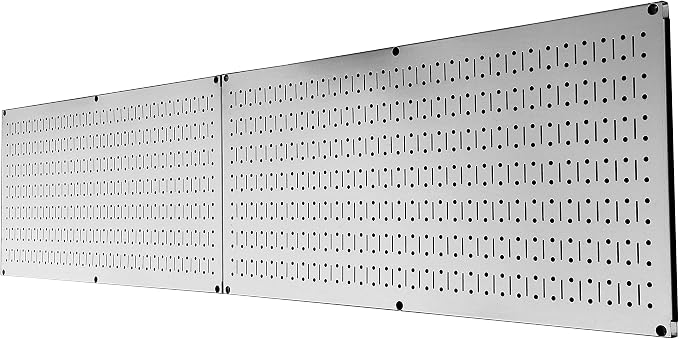 Wall Control Pegboard Rack Garage Storage Galvanized Steel Horizontal Peg Board - Image 3