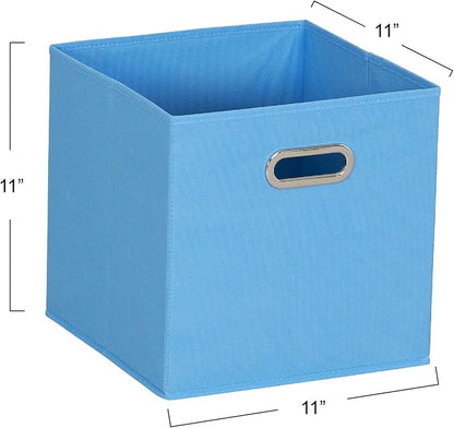 Household Essentials Foldable Fabric Storage Cubes 6-Pack – 11x11x11 Stackable - Image 2